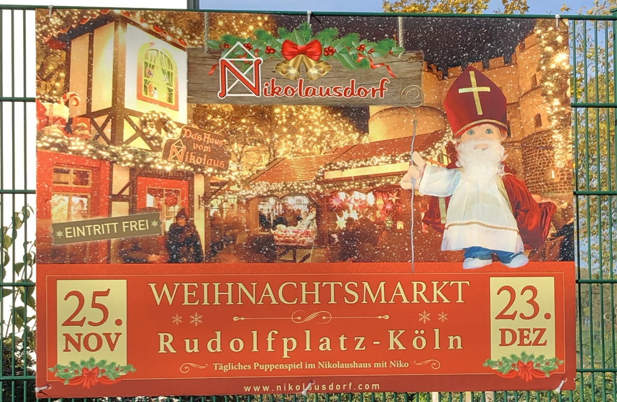 Plakat Weihnachtsmarkt Rudolfplatz